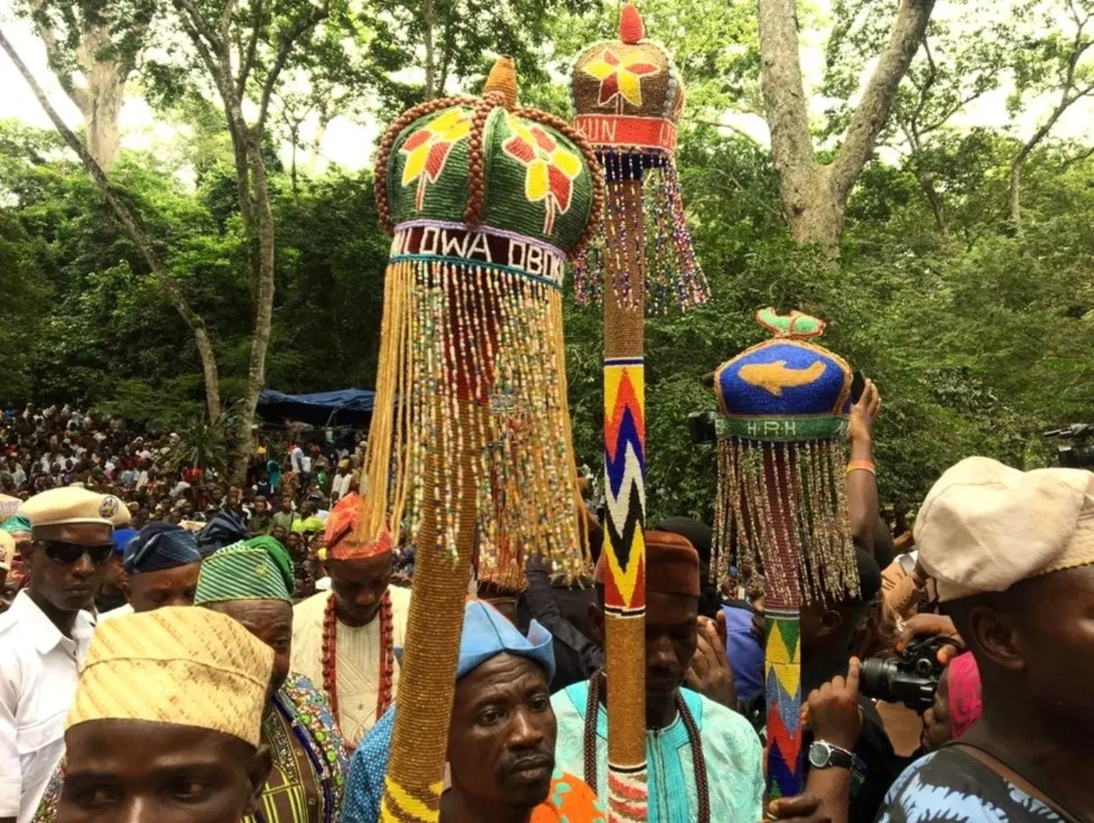 Osun Osogbo festival - An annual celebration honouring Osun. Osun Osogbo festival - An annual celebration honouring Osun.