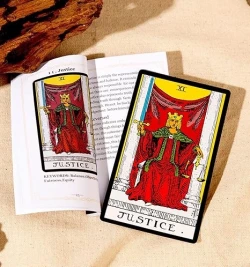 Original Tarot Cards Deck with Guidebook & Linen Tarot Bag - Smith Classic Artwork, Traditional Standard Tarot Decks, Durable Tarot Cards Set for Beginners to Advanced